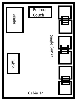 Cabin 14 basic cabin layout