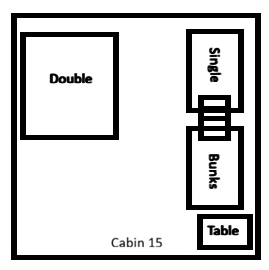 Cabin 15 basic cabin layout