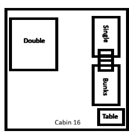 Cabin 16 basic cabin layout