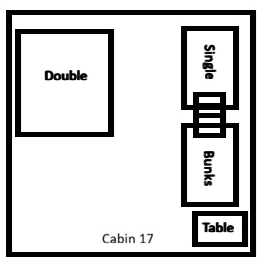 Cabin 17 basic cabin layout